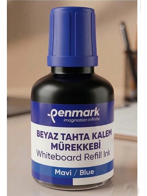 Özbience Beyaz Yazı Tahta Kalemi Mürekkebi 30 Ml, Kolay Silinir, Doldurulabilir