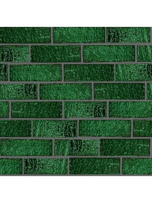 Art Mosaic Forest Emerald Green 6,5X21,5 El Yapımı Terracotta Seramik