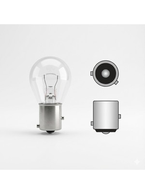 Renklime Oscar 12V 21W 93 Kodlu Yakın Tırnak Uyumlu Sinyal ve Stop Ampulü Tek Duy