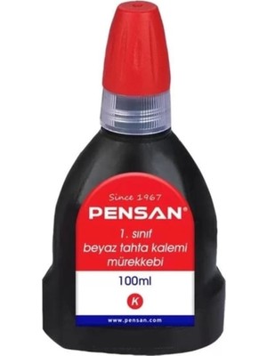 Özbience Kırmızı Tahta Kalemi Mürekkebi 100ML, Parlak ve Akıcı Renk Sağlar