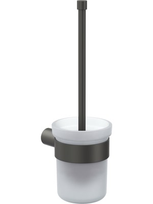 Line Bathroom Opal Tuvalet Fırçalık (Buzlu Cam) Mat Antrasıt