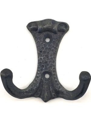 Magicool Antika Tarz Dekoratif Pirinç Anıt Çiftli Vestiyer Askı - 85X72 Mm, Oksit