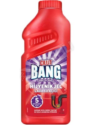 4 Adet Cillit Bang Turbo Lavabo Açıcı 500 ml