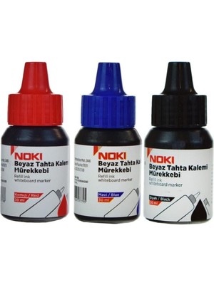 Özbience Renkli Beyaz Tahta Kalemi Mürekkebi 3'lü 30ML Set, Canlı ve Kullanışlı Seçenek