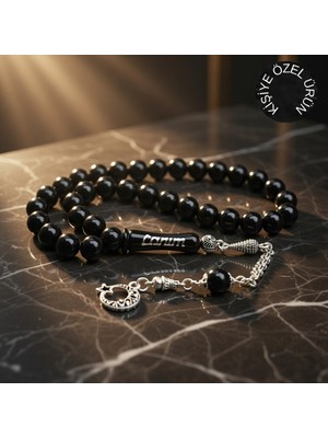 Blackcraft Erzurum Oltu Taşı Kişiye Özel Sade Tespih