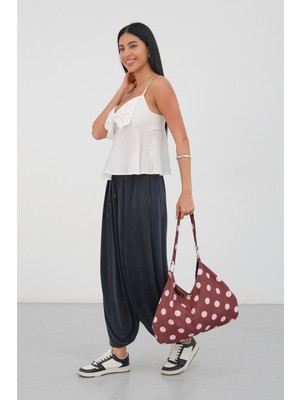 Mute Bag Polka Bag Puantiye Çanta / Puantiyeli Omuz Çantası (28*49)