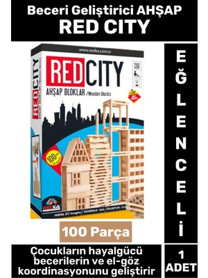Özbience Eğitici ve Eğlenceli Ahşap Bloklar, Hayal Gücü ve Odak Geliştirme Seti