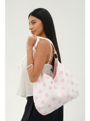 Mute Bag Polka Bag Puantiye Çanta / Puantiyeli Omuz Çantası (28*49)