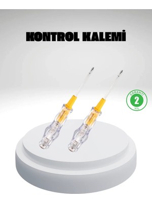 Aczagül Butik Elektrik Test Kalemi Neon Işıklı Nikel Kaplama 110-220V Dirençli