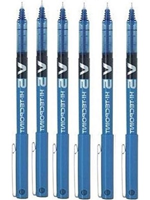 Cekar Store Bx-V5 Hi-Tecpoint-6 Tükenmez Kalem, Dantel, Ekstra Narin 0,5 mm Çizgi Kalınlığı 0,3 mm Mavi