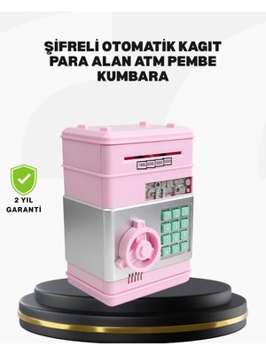 Selfbuysell Büyük Hazneli Şifreli Para Tasarruf Kumbarası
