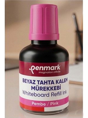 Özbience Beyaz Yazı Tahta Kalemi Mürekkebi, 30 Ml, Kolay Silinebilir, Doldurulabilir
