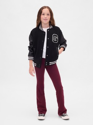 Gap Kız Çocuk Bordo Flare Leggings Tayt