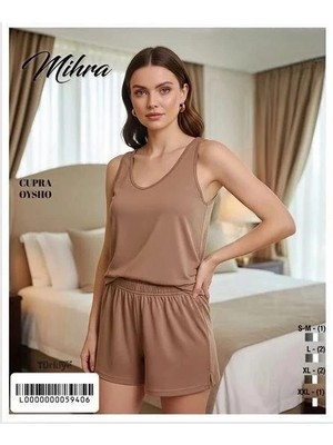 Ang Butik Mihra 20101 Kadın Oysho Askılı Şortlu Takım
