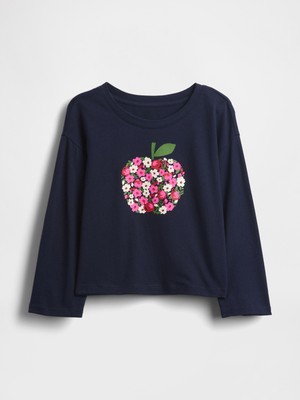 Gap Kız Bebek Lacivert Mix & Match Grafik Baskılı T-Shirt