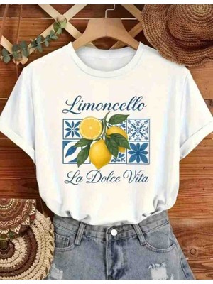  limonçello baskılı tshirt