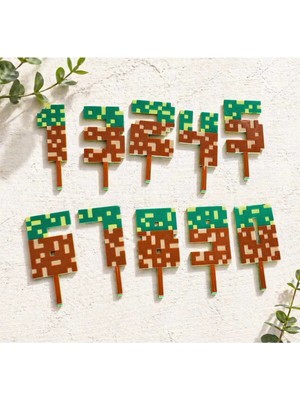 Liya3D Dinozor Figürlü Rakam Pasta Süsü 0-9 – 3D Baskı Doğum Günü Cake Topper