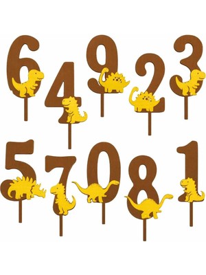 Liya3D Kedi Figürlü Rakam Pasta Süsü Seti 0-9 – 3D Baskı Doğum Günü Cupcake Kürdan – Siyah Kedi Konsept