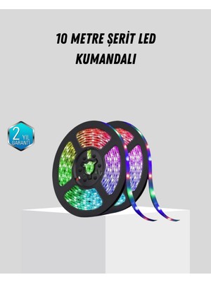 Motto Ticaret Mey Ithalat® Smart Şerit LED Işık – Uzaktan Kumandalı, USB Girişli, Müzik Modlu
