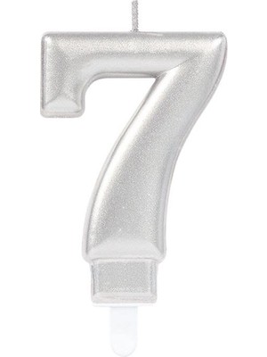 Motto Ticaret Mey Ithalat® 7 Rakam Mum Gümüş Renk