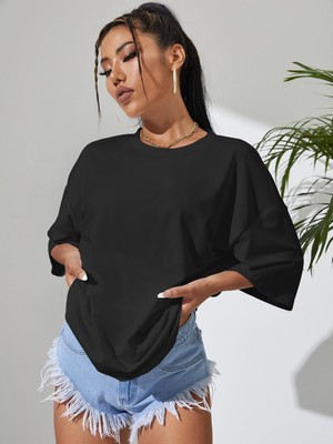 %100 Pamuk Oversize Kalıp T-Shirt/ Tişört