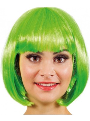 Motto Ticaret Mey Ithalat® Yeşil Parti Peruğu Kısa Küt Saç