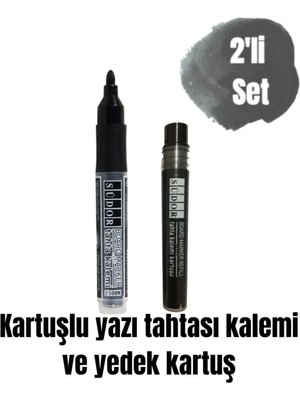 Özbience Çocuklar Için Renkli Yazı Tahtası Kalem Seti ve Yedek Kartuşlar