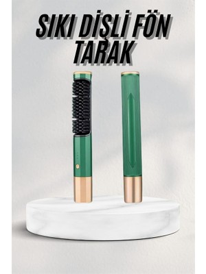 Zero Land Cosmotex Düzleştirici Fırça Saç Düzleştirici Arada Fön Tarak Taşınabilir