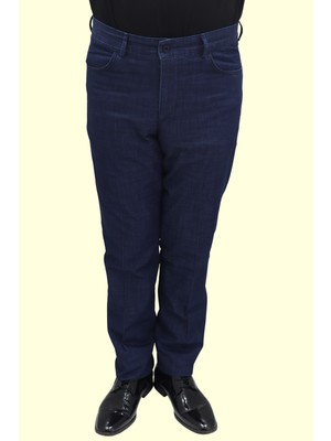 Toricelli Fistan Store Erkek Desenli Yüksek Bel Klasik Kesim Rahat Kalıp Boru Paça Üstten Cep Yazlık Keten Pantolon