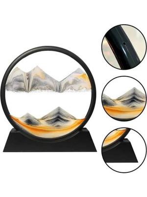 Zero Land Cosmotex 3D LED Işıklı Kum Saati Gece Lambası Hareketli Sulu Kum Saati Orta Boy