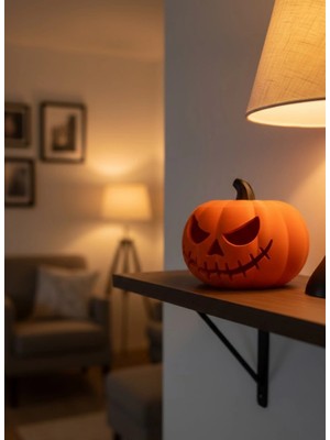 Motto Ticaret Mey Ithalat® Halloween Balkabağı Dekor 23×15 cm Cadılar Bayramı Biblo Süs Objeleri