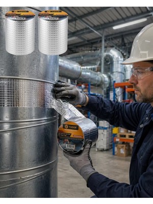 Motto Ticaret 2 Li Set Alüminyum Yüzeyli Tamir Bandı Çatı Boru Onarım Bandı