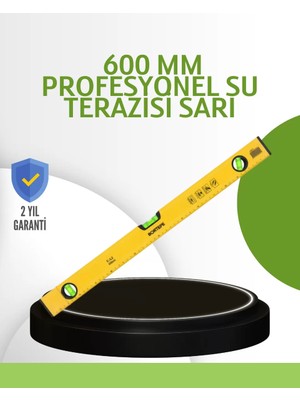 Motto Ticaret Hassas Ölçüm Sağlayan 600 mm Sarı Su Terazisi
