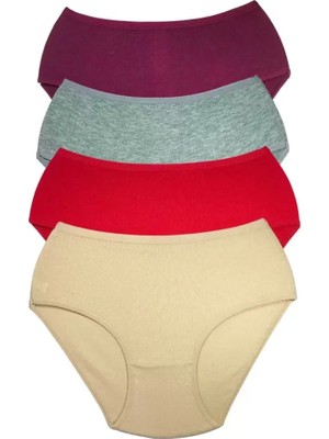 İlk El Grup Ieg™ 4 Adet Kadın Yüksek Bel Ribana Bato Külot S102