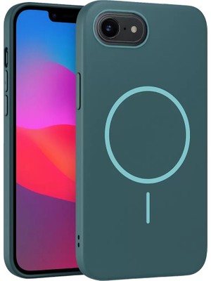 LTG Nova Iphone 16E Broş Magsafe Kapak - Turkuaz