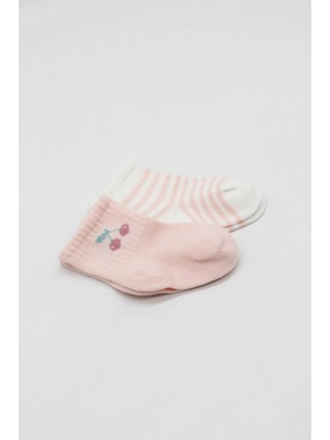 Urfakent Little Girl Penye Soket Çorap 2li 10139 Pembe Ekru