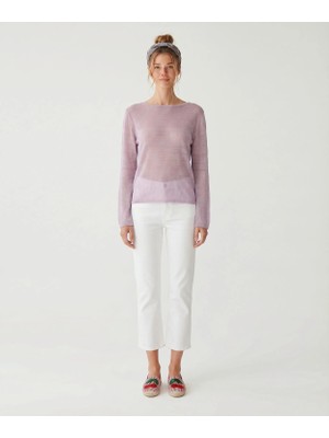 Yargıcı Regular Kayık Yaka Uzun Kol Kazak