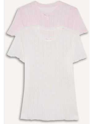 DeFacto Kalp Desenli 2'li Atlet Kız Çocuk H4170A826SP