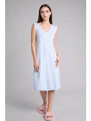 DeFacto Regular Fit V Yaka Kısa Kollu Elbise F7001AX26SM
