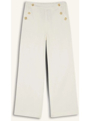 DeFacto Straıght Fıt Geniş Paça Gabardin Pantolon Kız ÇOCUK H2977A826SM