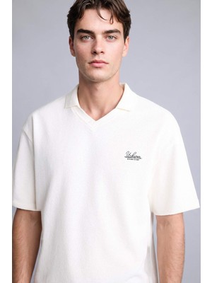 DeFacto Pamuklu Boxy Fit Polo Yaka Kısa Kollu Polo Tişört H6289AX26SM