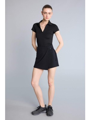 DeFacto Ultra Yumuşak Standart Fit Sporcu Kısa Paça Modal Şort Etek H7107AX26SM