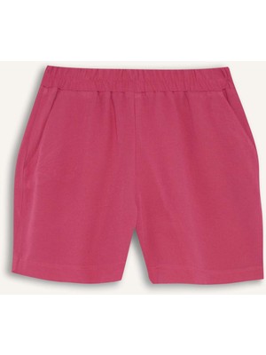DeFacto Regular Fit Keten Karışımlı Şort Kız Çocuk H1222A826HS