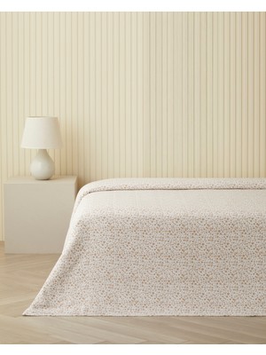 English Home Floral Trail Tek Kişilik Pike 150x220 cm Bej