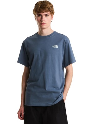 TNF0A8G9P0U31 The North Face M Retro Earth Relaxed Short Sleeve Tee-G Erkek T-Shirt Mavi