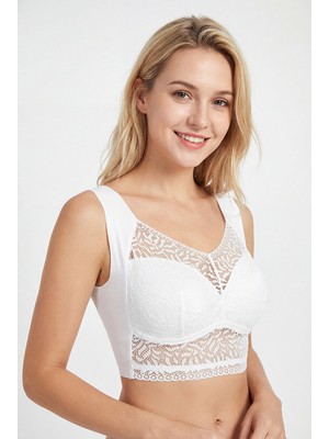 Nbb Ekru Aria Balensiz Dantelli Toparlayıcı Sütyen