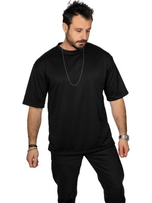 Maxi-Dry Aşırı Terleme Önleyici Oversize Erkek Tişört, Çift Katmanlı, Islaklık Sızdırmaz, Nefes Alabilen Kumaş