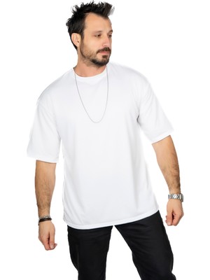 Maxi-Dry Aşırı Terleme Önleyici Oversize Erkek Tişört, Çift Katmanlı, Islaklık Sızdırmaz, Nefes Alabilen Kumaş