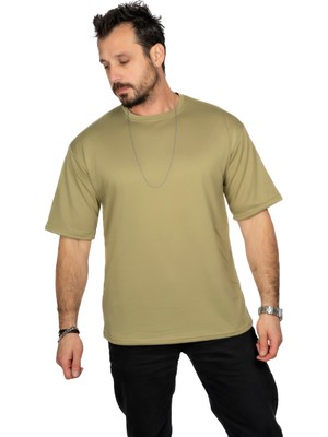 Maxi-Dry Aşırı Terleme Önleyici Oversize Erkek Tişört, Çift Katmanlı, Islaklık Sızdırmaz, Nefes Alabilen Kumaş