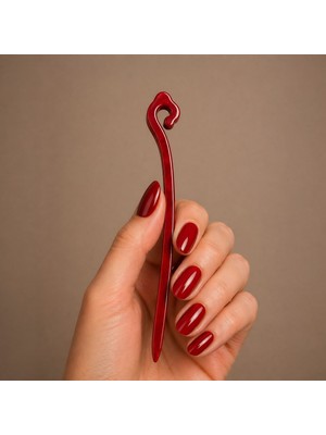 Scultore Reçine Çubuk Toka – El Yapımı Modern Saç Aksesuarı